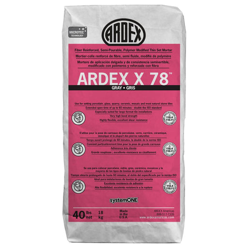 ARDEX X 78™ MICROTEC® Semi-Pourable Tile and Stone Mortar - 64 Piecel Pallett - TileTools