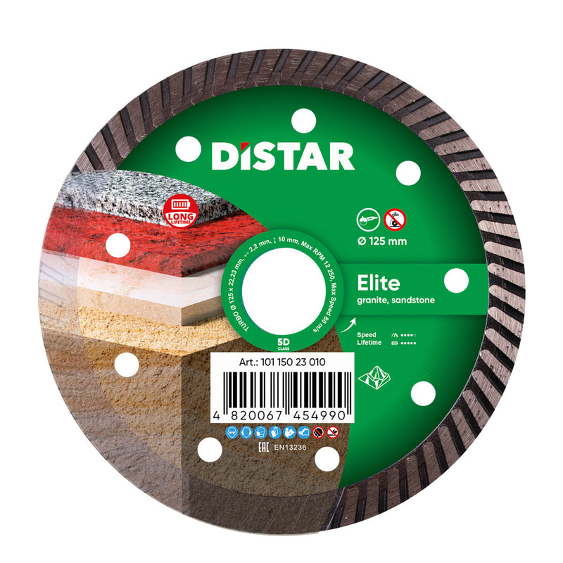 DISTAR Elite Turbo – Diamond Blade for Granite Cutting (4.5"–7") – product image
