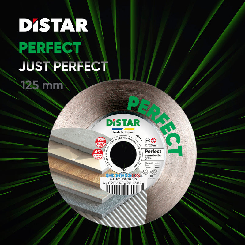 DISTAR Perfect diamond blade 4.5 to 5 inch for cutting ceramic and porcelain tile