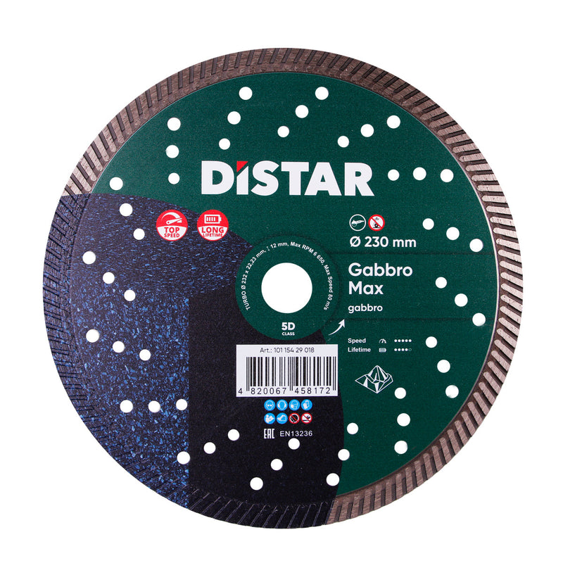 DISTAR Gabbro Max Turbo – 9" Diamond Blade for Black Granite & Quartz – product image