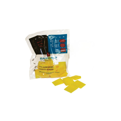 Barwalt precision tile wedges super yellow 25 pack wall tile alignment