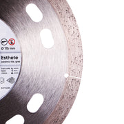 Close-up of Esthete blade with ultra-thin diamond layer and see-through design