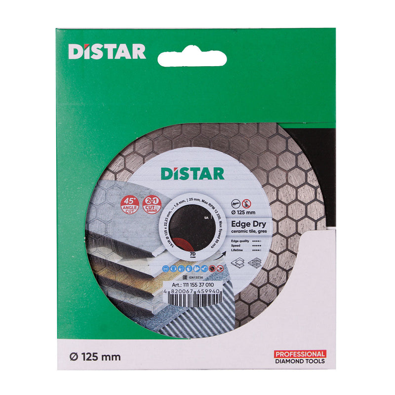 DISTAR Edge Dry diamond blade 4.5 to 5 inch for dry 45 degree tile cutting