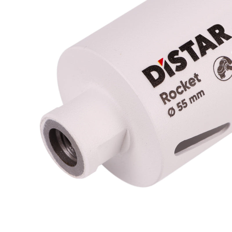 White tube with 'DISTAR Rocket' branding on a white background