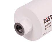 White cylindrical object with a threaded end and 'DIST' branding on a white background