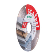 Close-up of DISTAR Scalpel diamond blade with 0.9 mm cutting edge