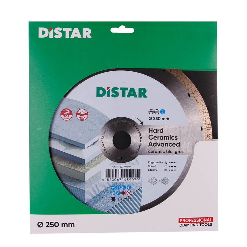Distar diamond cutting wheel packaging on a white background