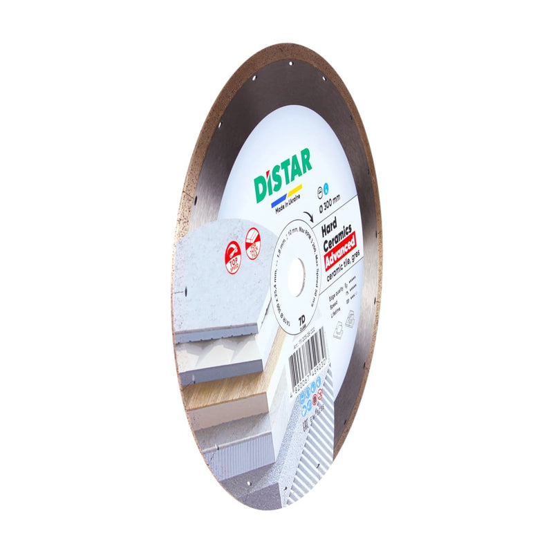 Wet Diamond Blade for Thick Porcelain Slabs & Dekton (7"–14") – side view