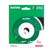 Green packaging for a circular diamond tool with text and graphics.