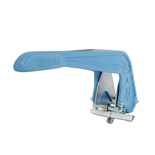 12 XL Fliesenschneider: blauer Griff und Schneidkopf mit Metallauflage