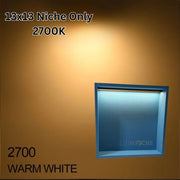 Illuminiche 13x13 LED Shower Niche 2700K Warm White