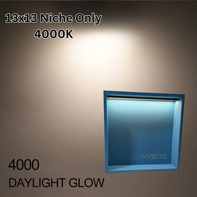Illuminiche 13x13 LED Shower Niche 4000K Daylight
