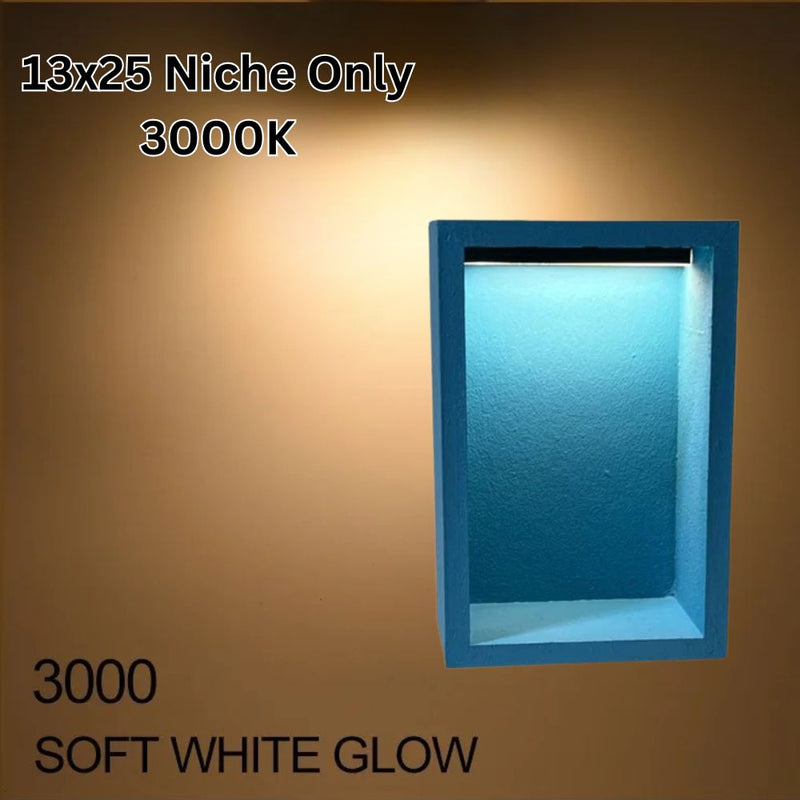 Illuminiche 13x25 LED Shower Niche with INSWITCH Kit 3000K Soft White