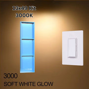 Illuminiche 13x49 LED Shower Niche with INSWITCH Kit 3000K Soft White