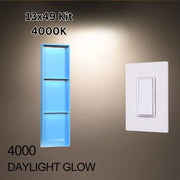 Illuminiche 13x49 LED Shower Niche with INSWITCH Kit 4000K Daylight