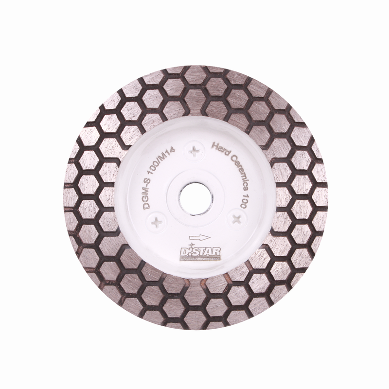 4" Diamond Grinding Cup for Porcelain & Granite (Angle Grinder) | DISTAR DGM-S