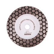 Diamond grinding wheel with a hexagonal pattern, white and gray in color, with the brand name 'Distar' visible.