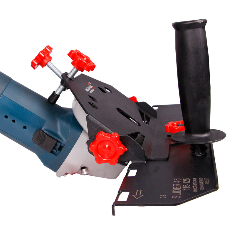 Circular saw with a blade guard on a white background