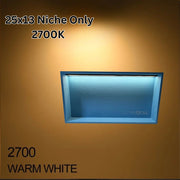 Illuminiche 25x13 LED Shower Niche 2700K Warm White