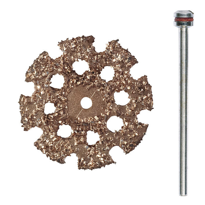 Proxxon Tungsten Carbide Cut-Off Wheel – ×20mm, 2mm Thick, 2.35mm Shank, Wood, CFK, GRP & Rubber (No. 28838) – product image