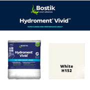 Bostik Hydroment Vivid grout packaging with color swatch on a white background