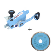 Sigma 38F12PD Keraflex Grinder attachment for rail to achieve precision cutting and mitering comes with Sigma 75D diamond blade