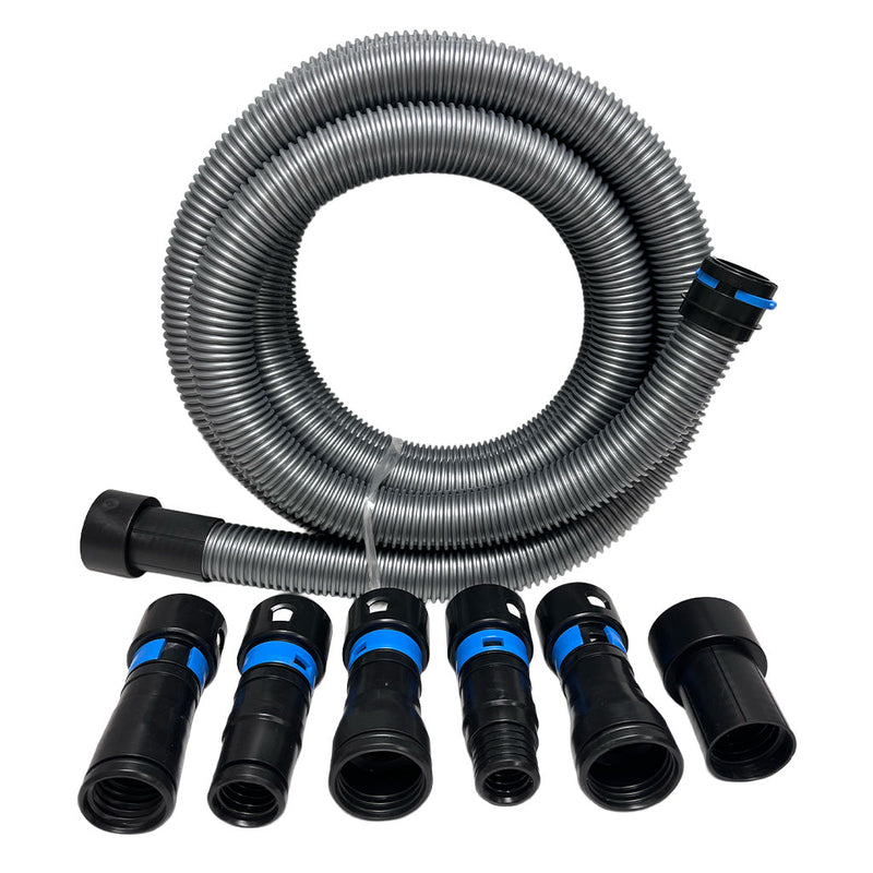 Mechanic 1-1/4” Shop Vac Hose Adapter Kit (17 ft) for Dust Collection – Quick Connect System – product image