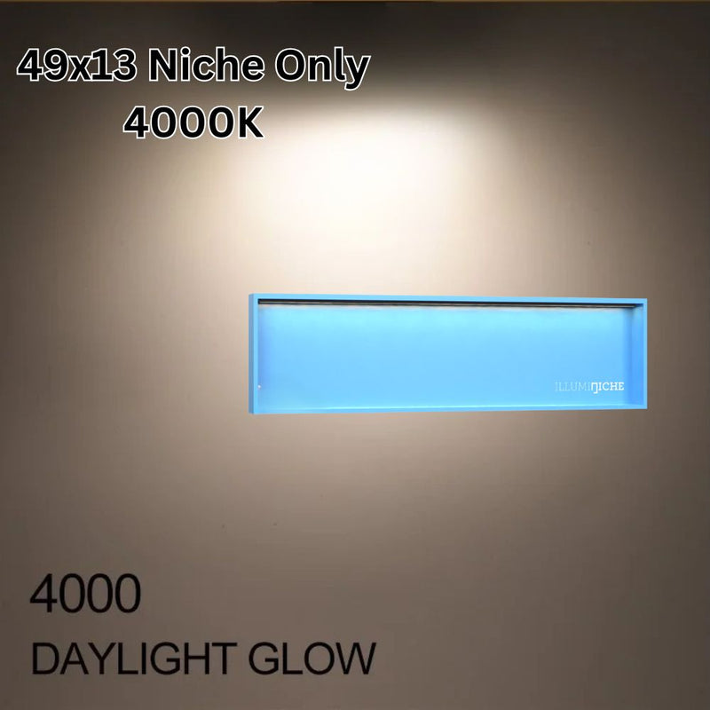 Illuminiche 49x13 LED Shower Niche with INSWITCH Kit 4000K Daylight