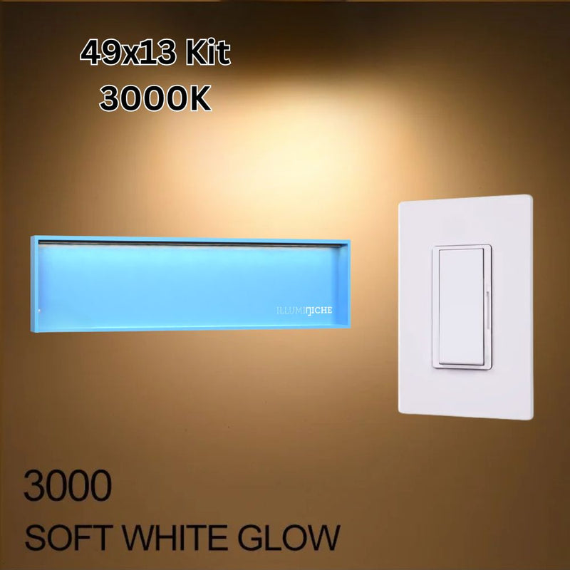 Illuminiche 49x13 LED Shower Niche 3000K Soft White