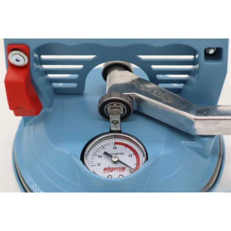 Aluminum suction lifter with vacuum indicator Sigma 51M3 close up