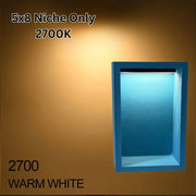 Illuminiche 5x8 LED Shower Niche 2700K Warm White