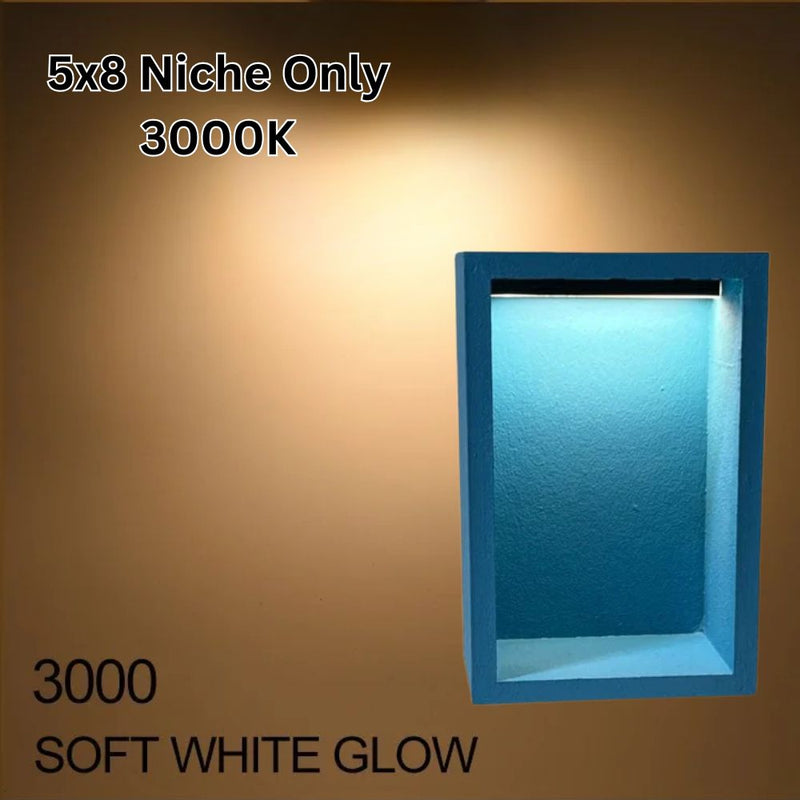 Illuminiche 5x8 LED Shower Niche 3000K Soft White