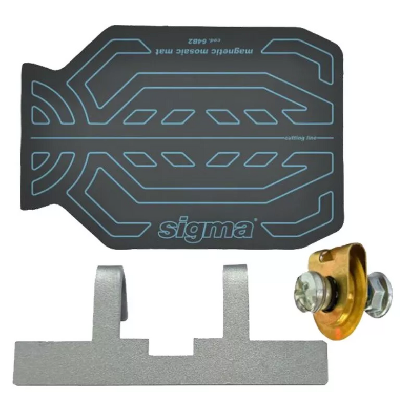 Vinyl Tile Cutting Kit for Sigma Series 4 NEX Tile Cutters with magnetic non-slip mat and deep scoring wheel