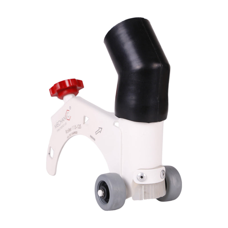 Pipe cutter with black and white design on a white background