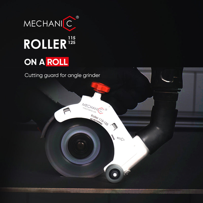 Mechanic Roller cutting guard for angle grinder with black background