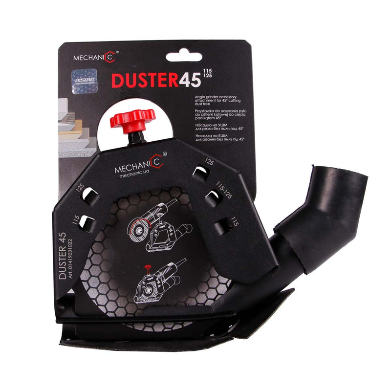 DUSTER 45 cutting guard for 4.5 to 5 inch angle grinders with dust control