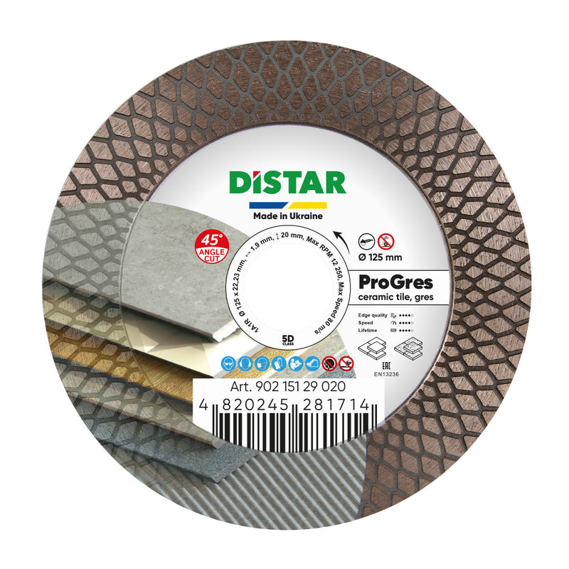 PRO Gres Diamond Blade 4.5"–5" – Cut & Grind Ceramic and Porcelain Tile with One Tool