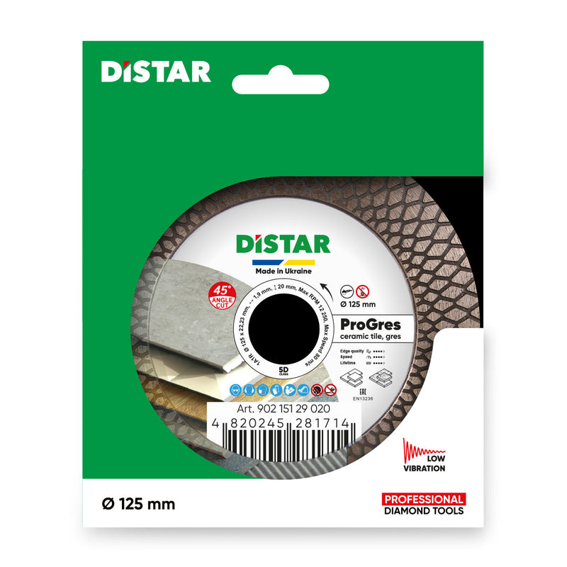 DISTAR PRO Gres 4.5 to 5 inch diamond blade for cutting and grinding porcelain tile