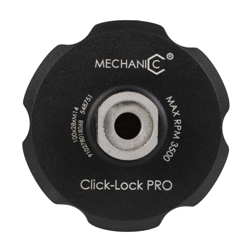 Click-Lock PRO 4 inch magnetic pad holder for angle grinder polishing discs