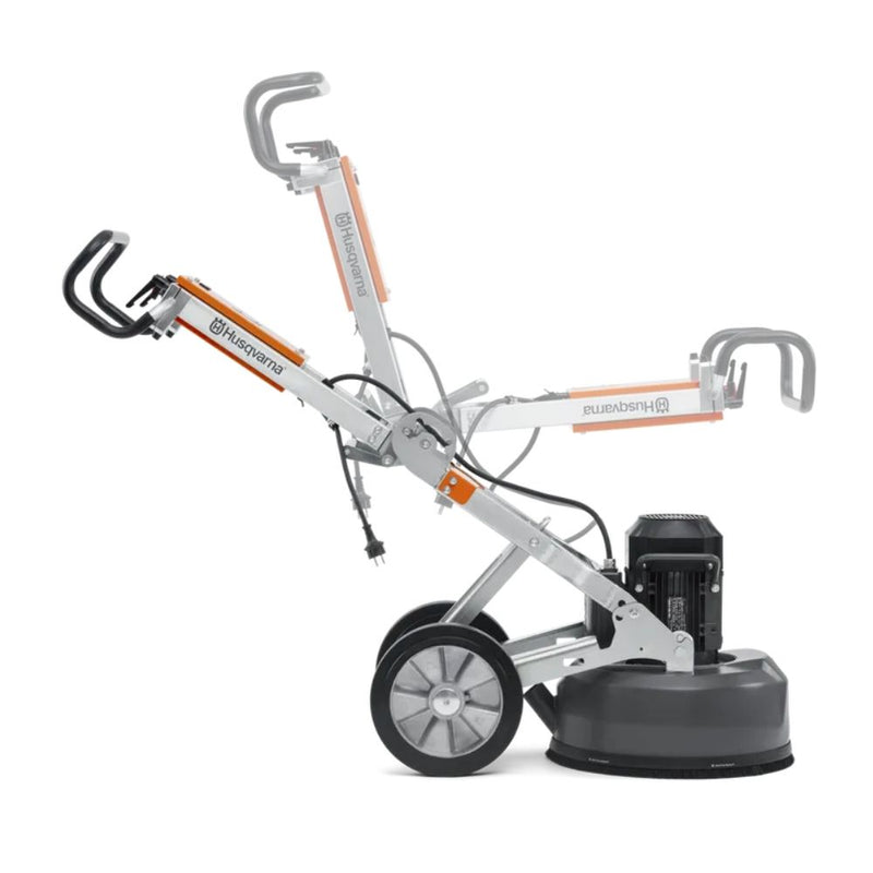 PG 450 floor grinder with foldable frame for transport