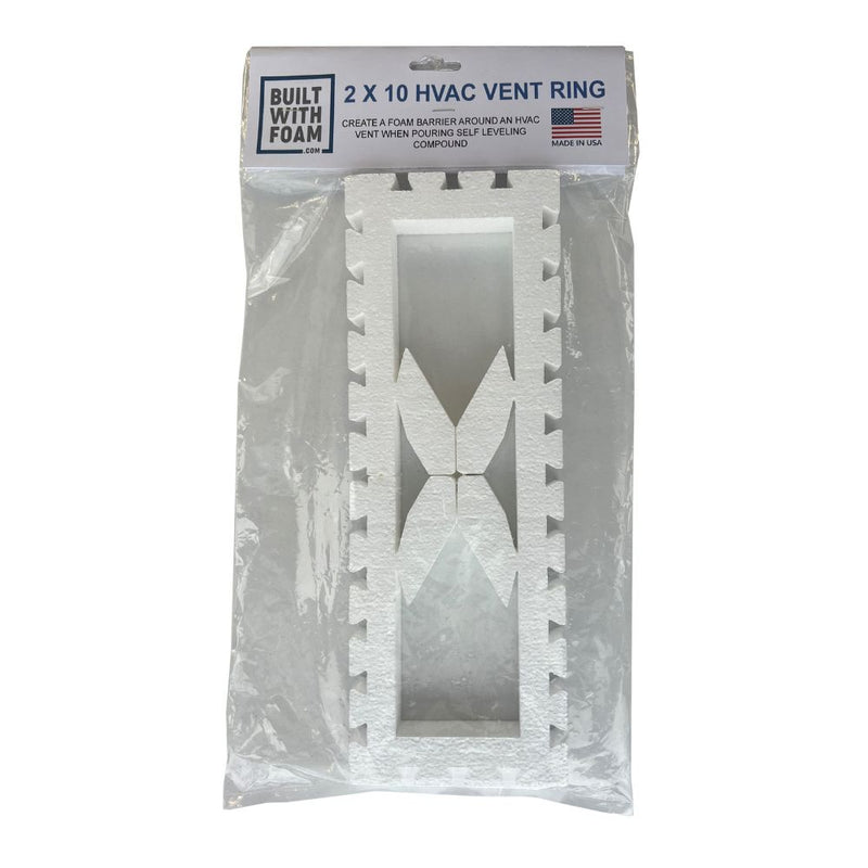 Built With Foam vent ring in 2"x10" size