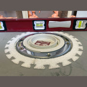 Self-leveling toilet flange seal for monolithic underlayment