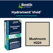 H224 (25 lbs): Bostik Hydroment Vivid Grout - Mushroom H224, High-Performance Tile Grout