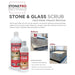 StonePro Stone and Glass Scrub cleaning hard water deposits on granite countertop