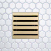 FloFx Satin Gold Drain -Clean Lines design