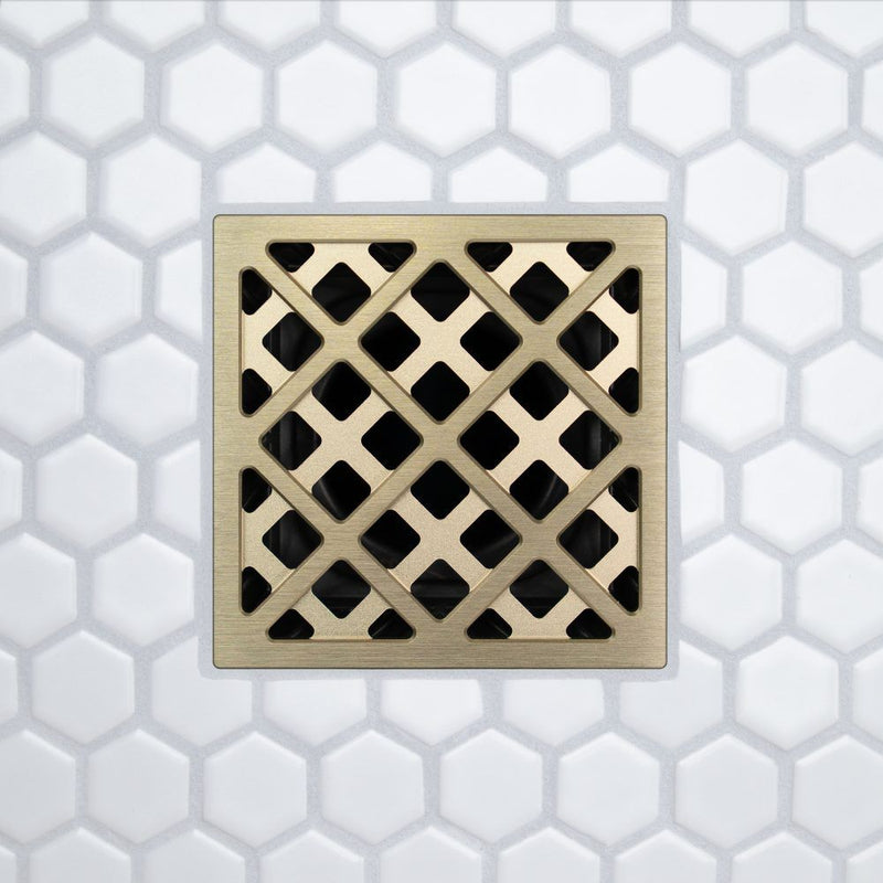 FloFx Satin Gold Drain - Chainlink design
