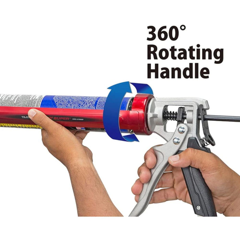 360 degree rotating handle caulk gun Tajima Convoy Super close up