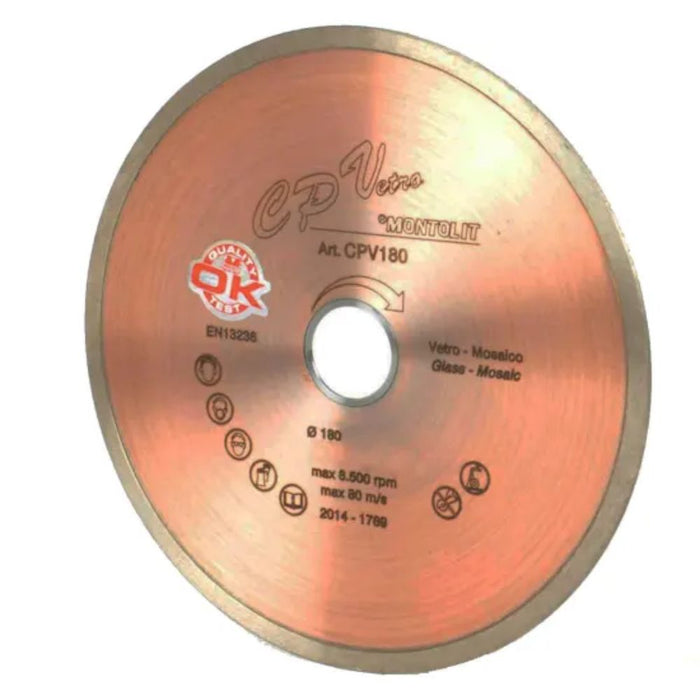 7-Inch Montolit CPV Glass Diamond Blade – Precise Wet Cutting for Glass Tiles