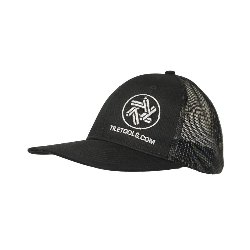 TileTools.com Adjustable Mesh back Cap Black on Black