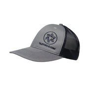 TileTools.com Adjustable Mesh back Cap Heather Gray on Dark Navy